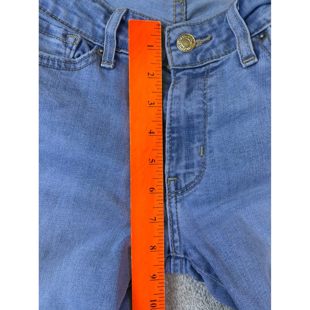 Levis Premium 711 Skinny Jeans‎ Womens 27x32 Light Blue Distressed Denim Pants - Picture 10 of 11